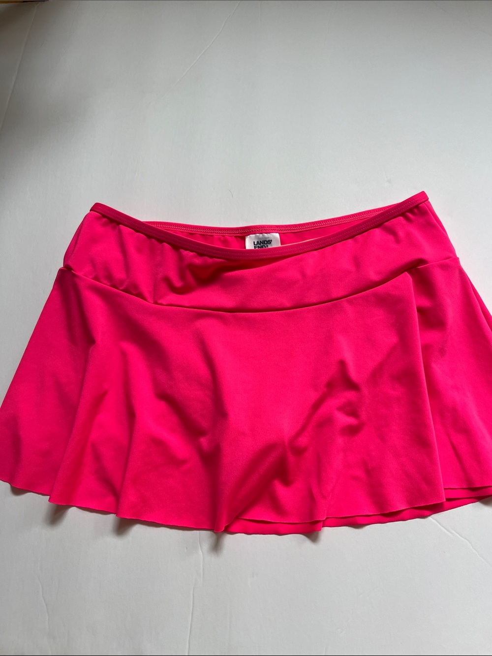 Lands' End Bright Pink swim Skirt 14